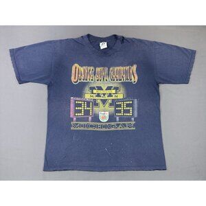 Vintage Y2K Orange Bowl Champions Michigan Wolverines Crimson Tide Thrased Navy